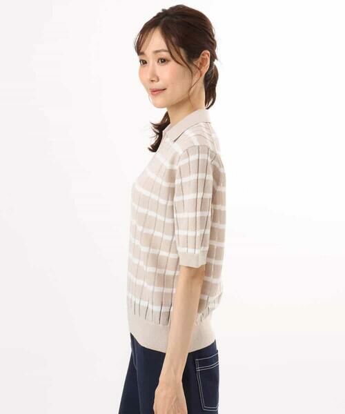 MK MICHEL KLEIN / エムケーミッシェルクラン カットソー | [洗える]衿付きスキッパーデザインニット | 詳細22