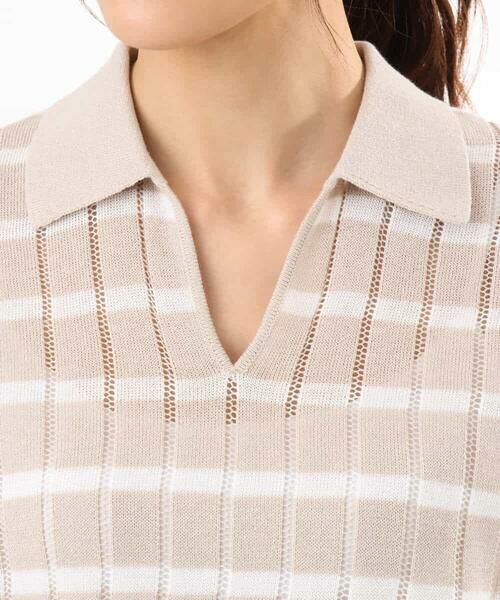 MK MICHEL KLEIN / エムケーミッシェルクラン カットソー | [洗える]衿付きスキッパーデザインニット | 詳細24