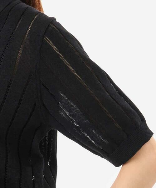 MK MICHEL KLEIN / エムケーミッシェルクラン カットソー | [洗える]衿付きスキッパーデザインニット | 詳細30