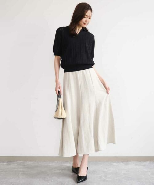 MK MICHEL KLEIN / エムケーミッシェルクラン カットソー | [洗える]衿付きスキッパーデザインニット | 詳細9