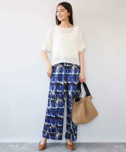 MK MICHEL KLEIN / エムケーミッシェルクラン ニット・セーター | [洗える]クロップド丈シアーリブニット | 詳細11