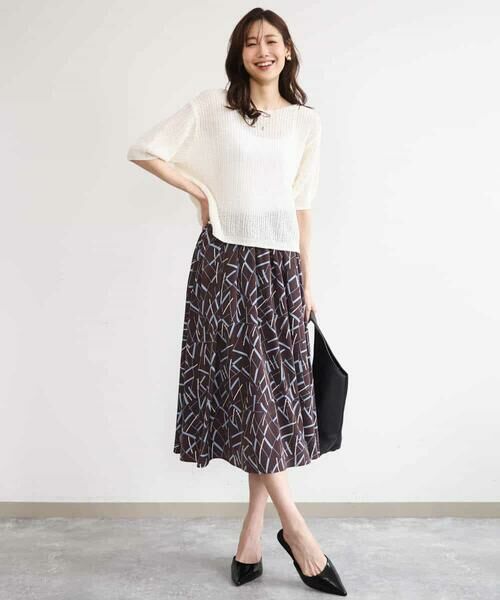 MK MICHEL KLEIN / エムケーミッシェルクラン ニット・セーター | [洗える]クロップド丈シアーリブニット | 詳細16