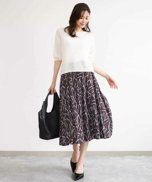 MK MICHEL KLEIN / エムケーミッシェルクラン ニット・セーター | [洗える]クロップド丈シアーリブニット | 詳細17