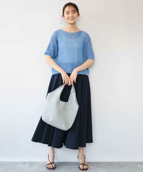 MK MICHEL KLEIN / エムケーミッシェルクラン ニット・セーター | [洗える]クロップド丈シアーリブニット | 詳細26