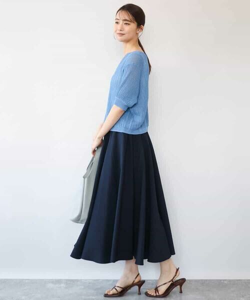 MK MICHEL KLEIN / エムケーミッシェルクラン ニット・セーター | [洗える]クロップド丈シアーリブニット | 詳細28