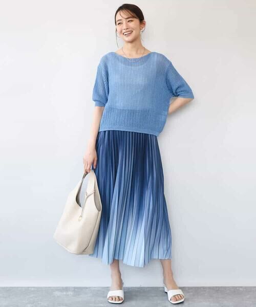 MK MICHEL KLEIN / エムケーミッシェルクラン ニット・セーター | [洗える]クロップド丈シアーリブニット | 詳細30