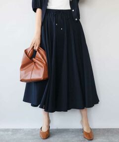 MK MICHEL KLEIN / エムケーミッシェルクラン ロング・マキシ丈スカート | [撥水/UVカット/洗える]ボリュームフレアスカート