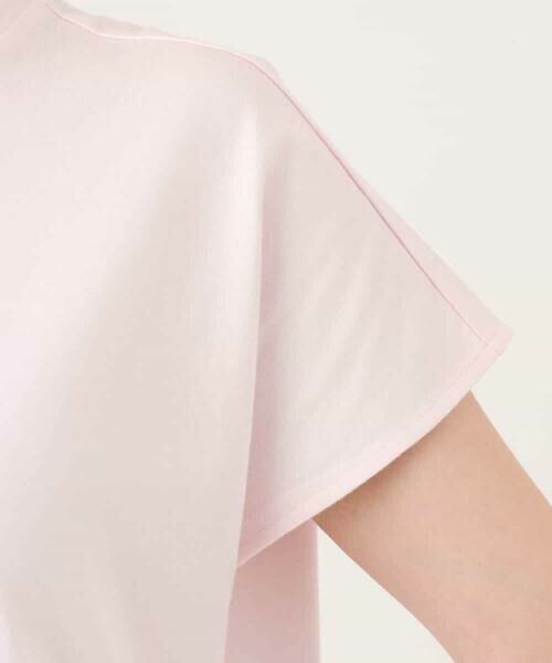 MK MICHEL KLEIN / エムケーミッシェルクラン カットソー | [洗える]ニュアンスロゴ フレンチスリーブTシャツ | 詳細13