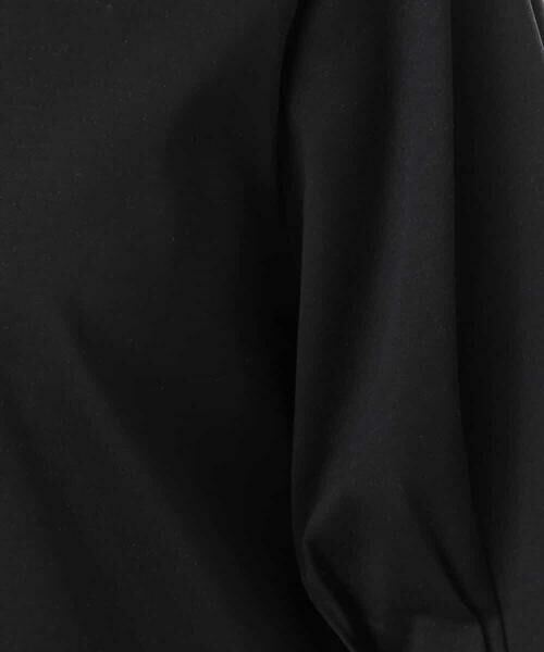 MK MICHEL KLEIN / エムケーミッシェルクラン カットソー | [接触冷感/洗える]シルケットスムース タックスリーブカットソー | 詳細1