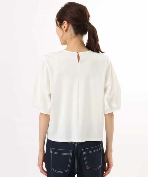 MK MICHEL KLEIN / エムケーミッシェルクラン カットソー | [接触冷感/洗える]シルケットスムース タックスリーブカットソー | 詳細26