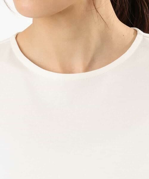 MK MICHEL KLEIN / エムケーミッシェルクラン カットソー | [接触冷感/洗える]シルケットスムース タックスリーブカットソー | 詳細27