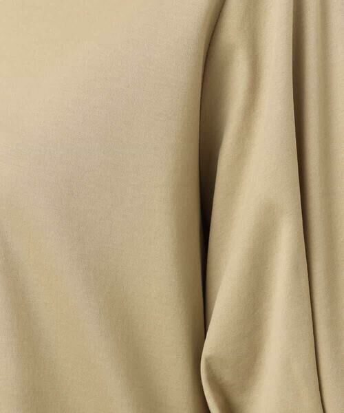 MK MICHEL KLEIN / エムケーミッシェルクラン カットソー | [接触冷感/洗える]シルケットスムース タックスリーブカットソー | 詳細3