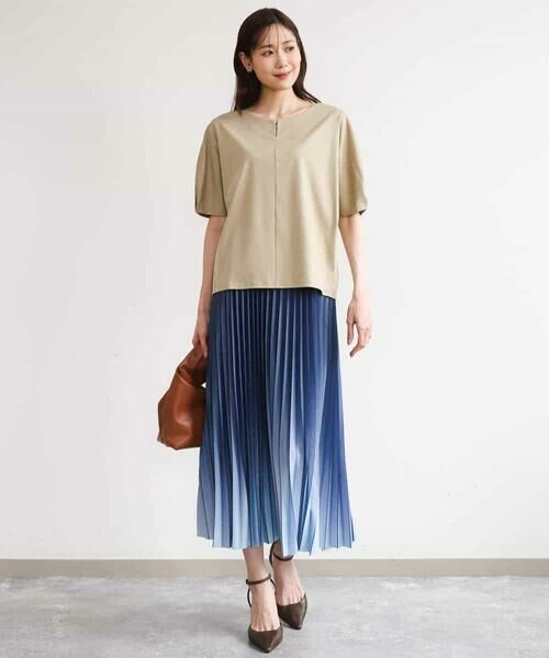 MK MICHEL KLEIN / エムケーミッシェルクラン カットソー | [接触冷感/洗える]シルケットスムース ドルマンスリーブカットソー | 詳細10