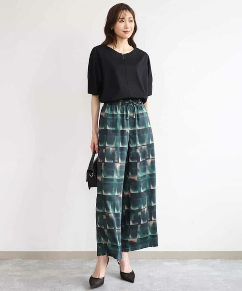 MK MICHEL KLEIN / エムケーミッシェルクラン カットソー | [接触冷感/洗える]シルケットスムース ドルマンスリーブカットソー | 詳細13