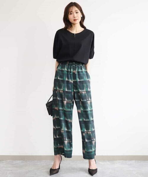 MK MICHEL KLEIN / エムケーミッシェルクラン カットソー | [接触冷感/洗える]シルケットスムース ドルマンスリーブカットソー | 詳細14