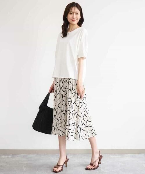 MK MICHEL KLEIN / エムケーミッシェルクラン カットソー | [接触冷感/洗える]シルケットスムース ドルマンスリーブカットソー | 詳細19