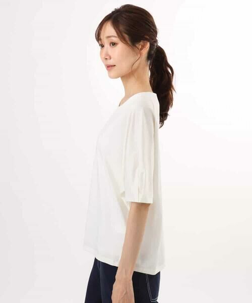 MK MICHEL KLEIN / エムケーミッシェルクラン カットソー | [接触冷感/洗える]シルケットスムース ドルマンスリーブカットソー | 詳細22