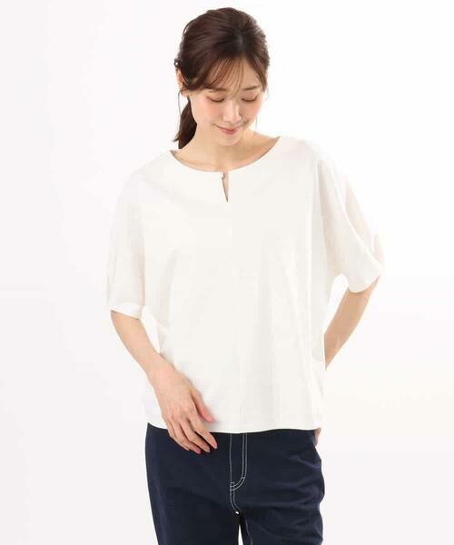 MK MICHEL KLEIN / エムケーミッシェルクラン カットソー | [接触冷感/洗える]シルケットスムース ドルマンスリーブカットソー | 詳細29