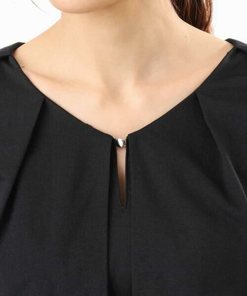 MK MICHEL KLEIN / エムケーミッシェルクラン カットソー | [洗える]シルケット天竺ケープデザインカットソー | 詳細14