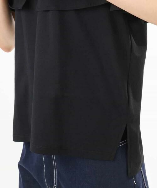 MK MICHEL KLEIN / エムケーミッシェルクラン カットソー | [洗える]シルケット天竺ケープデザインカットソー | 詳細17