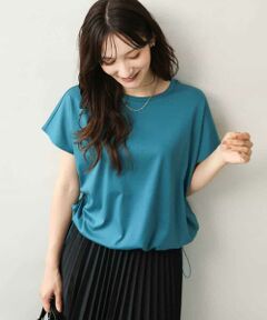 MK MICHEL KLEIN / エムケーミッシェルクラン カットソー | [接触冷感/洗える]裾ドロストデザインカットソー
