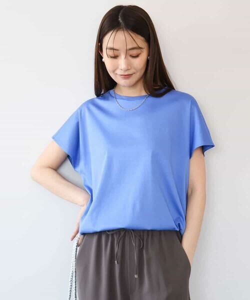 MK MICHEL KLEIN / エムケーミッシェルクラン カットソー | [接触冷感/洗える]裾ドロストデザインカットソー | 詳細11