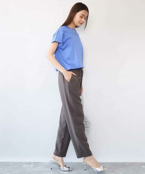 MK MICHEL KLEIN / エムケーミッシェルクラン カットソー | [接触冷感/洗える]裾ドロストデザインカットソー | 詳細14