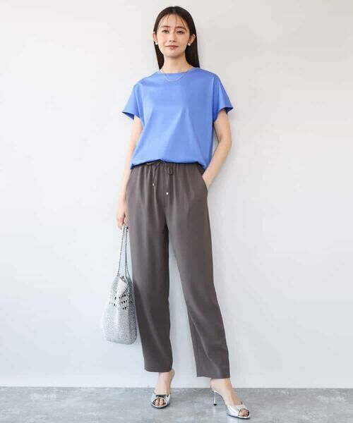 MK MICHEL KLEIN / エムケーミッシェルクラン カットソー | [接触冷感/洗える]裾ドロストデザインカットソー | 詳細15