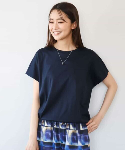 MK MICHEL KLEIN / エムケーミッシェルクラン カットソー | [接触冷感/洗える]裾ドロストデザインカットソー | 詳細2