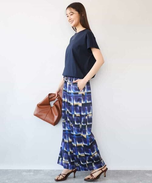 MK MICHEL KLEIN / エムケーミッシェルクラン カットソー | [接触冷感/洗える]裾ドロストデザインカットソー | 詳細3