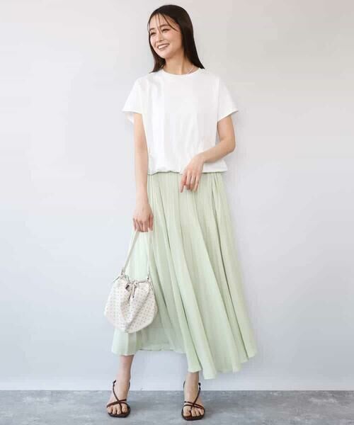 MK MICHEL KLEIN / エムケーミッシェルクラン カットソー | [接触冷感/洗える]裾ドロストデザインカットソー | 詳細9