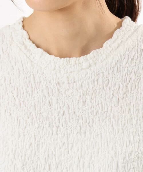 MK MICHEL KLEIN / エムケーミッシェルクラン カットソー | [UVカット/洗える]タックスリーブ ジャガードカットソー | 詳細27