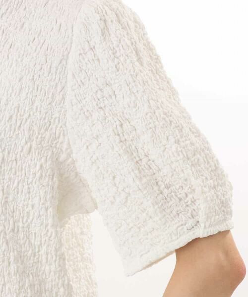 MK MICHEL KLEIN / エムケーミッシェルクラン カットソー | [UVカット/洗える]タックスリーブ ジャガードカットソー | 詳細28