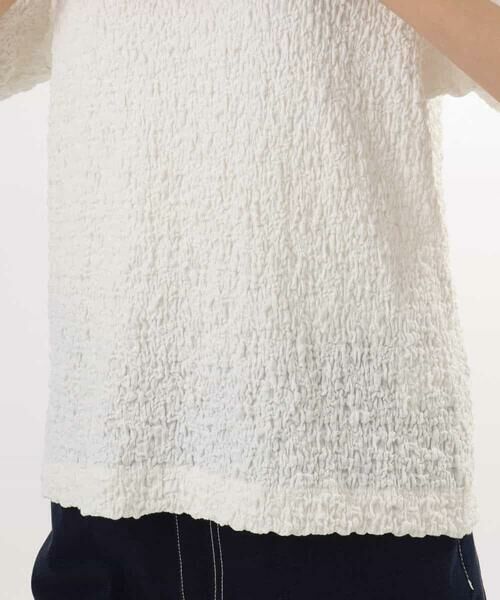 MK MICHEL KLEIN / エムケーミッシェルクラン カットソー | [UVカット/洗える]タックスリーブ ジャガードカットソー | 詳細29