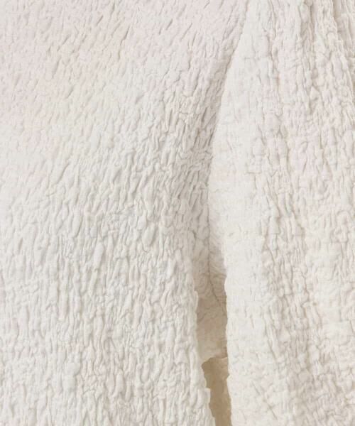 MK MICHEL KLEIN / エムケーミッシェルクラン カットソー | [UVカット/洗える]タックスリーブ ジャガードカットソー | 詳細30