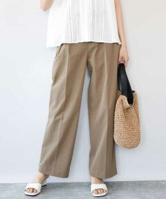MK MICHEL KLEIN / エムケーミッシェルクラン チノ・ワークパンツ | [接触冷感/洗える]バレル風シルエットストレッチパンツ