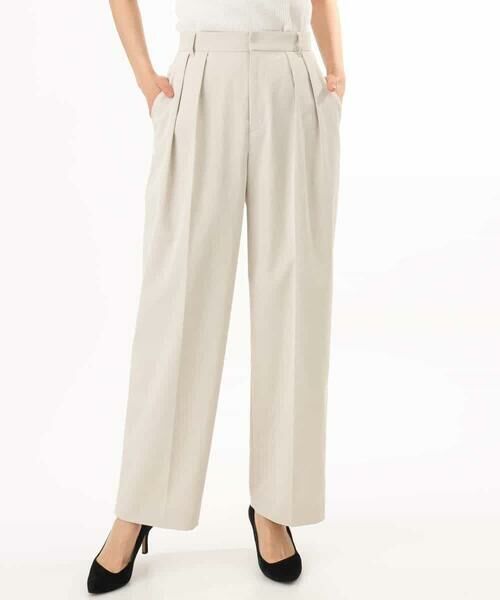 MK MICHEL KLEIN / エムケーミッシェルクラン チノ・ワークパンツ | [接触冷感/洗える]バレル風シルエットストレッチパンツ | 詳細14