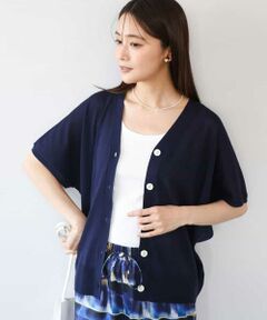 MK MICHEL KLEIN / エムケーミッシェルクラン カーディガン・ボレロ | [洗える]Vネックドルマンスリーブカーディガン