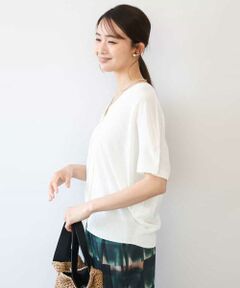 MK MICHEL KLEIN / エムケーミッシェルクラン カーディガン・ボレロ | [洗える]Vネックドルマンスリーブカーディガン