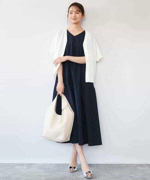 MK MICHEL KLEIN / エムケーミッシェルクラン カーディガン・ボレロ | [洗える]Vネックドルマンスリーブカーディガン | 詳細10