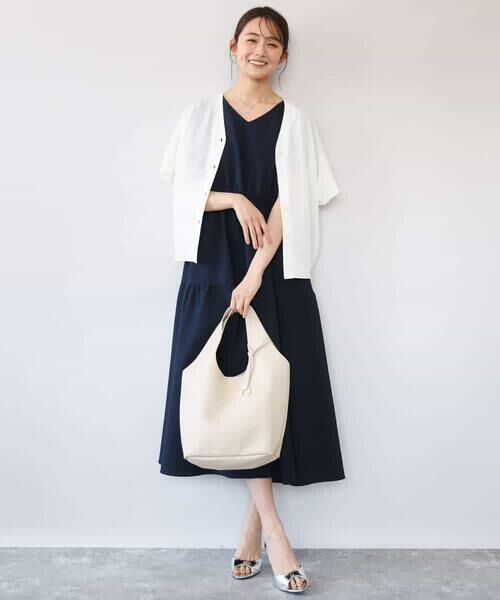 MK MICHEL KLEIN / エムケーミッシェルクラン カーディガン・ボレロ | [洗える]Vネックドルマンスリーブカーディガン | 詳細11
