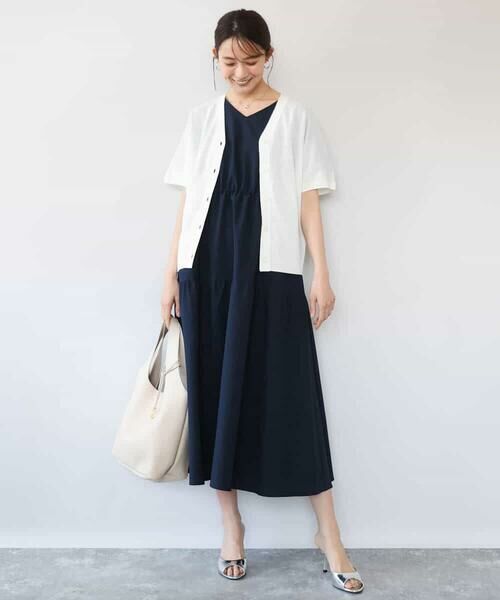 MK MICHEL KLEIN / エムケーミッシェルクラン カーディガン・ボレロ | [洗える]Vネックドルマンスリーブカーディガン | 詳細12