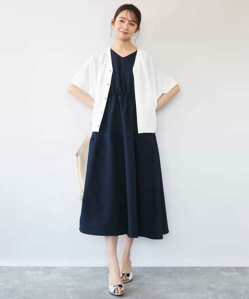 MK MICHEL KLEIN / エムケーミッシェルクラン カーディガン・ボレロ | [洗える]Vネックドルマンスリーブカーディガン | 詳細13