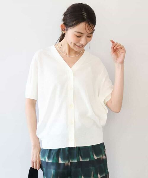 MK MICHEL KLEIN / エムケーミッシェルクラン カーディガン・ボレロ | [洗える]Vネックドルマンスリーブカーディガン | 詳細15