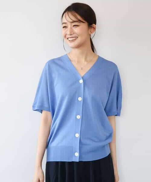 MK MICHEL KLEIN / エムケーミッシェルクラン カーディガン・ボレロ | [洗える]Vネックドルマンスリーブカーディガン | 詳細21