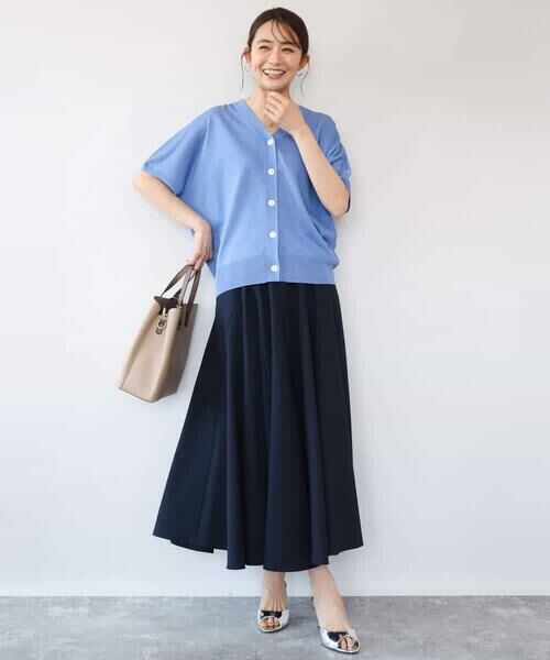 MK MICHEL KLEIN / エムケーミッシェルクラン カーディガン・ボレロ | [洗える]Vネックドルマンスリーブカーディガン | 詳細22