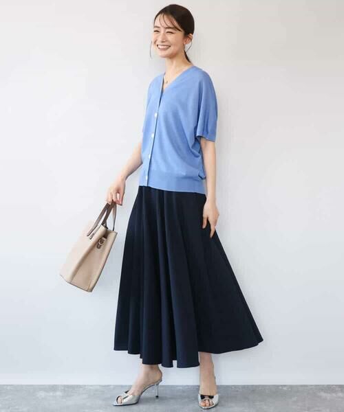 MK MICHEL KLEIN / エムケーミッシェルクラン カーディガン・ボレロ | [洗える]Vネックドルマンスリーブカーディガン | 詳細23