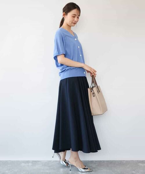 MK MICHEL KLEIN / エムケーミッシェルクラン カーディガン・ボレロ | [洗える]Vネックドルマンスリーブカーディガン | 詳細24