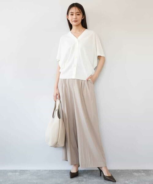 MK MICHEL KLEIN / エムケーミッシェルクラン カーディガン・ボレロ | [洗える]Vネックドルマンスリーブカーディガン | 詳細4