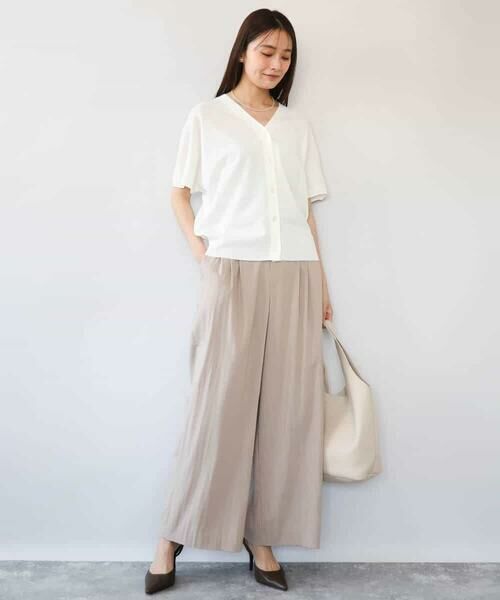 MK MICHEL KLEIN / エムケーミッシェルクラン カーディガン・ボレロ | [洗える]Vネックドルマンスリーブカーディガン | 詳細6